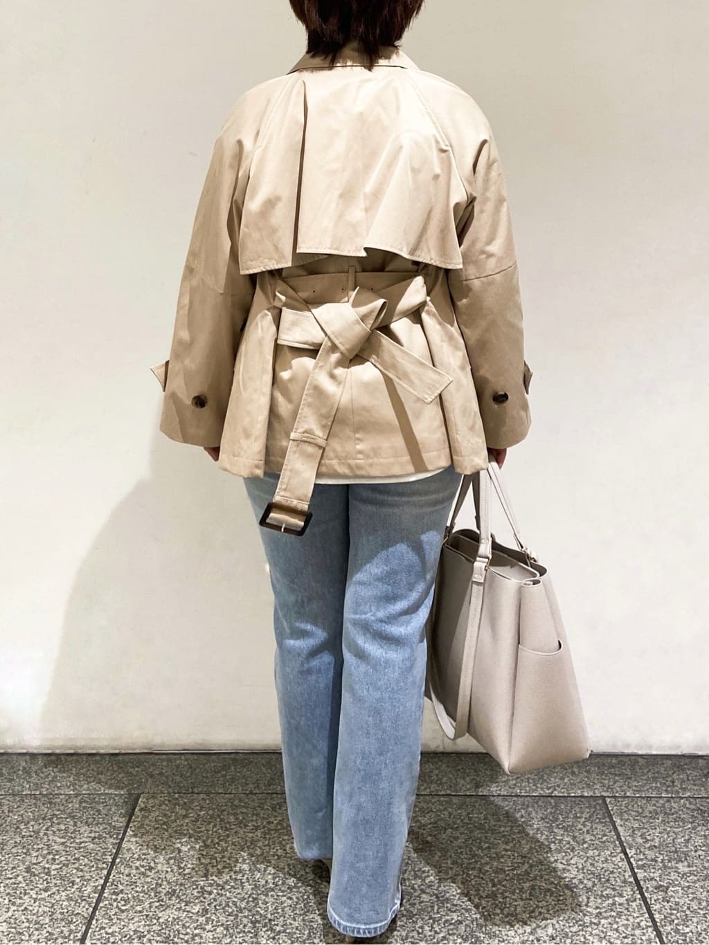 MIHOさんの「OPAQUE.CLIP｜ストレッチセミフレアデニム【洗濯機洗い可】《SS～LL》」を使ったコーディネート