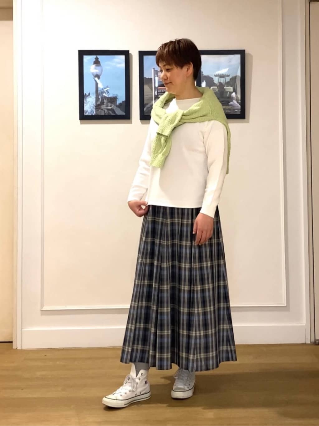 Hiroさんの「Dessin｜【洗える】ローゲージコットンニット」を使ったコーディネート