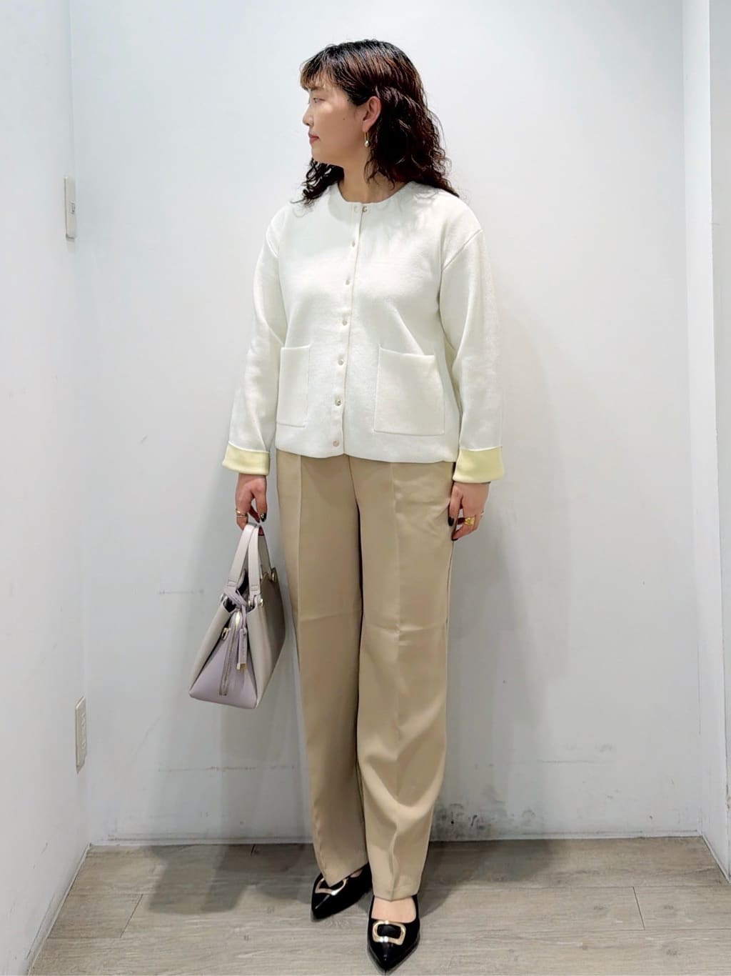 sumicaさんの「OPAQUE.CLIP｜イージーワイドパンツ【洗濯機OK】」を使ったコーディネート