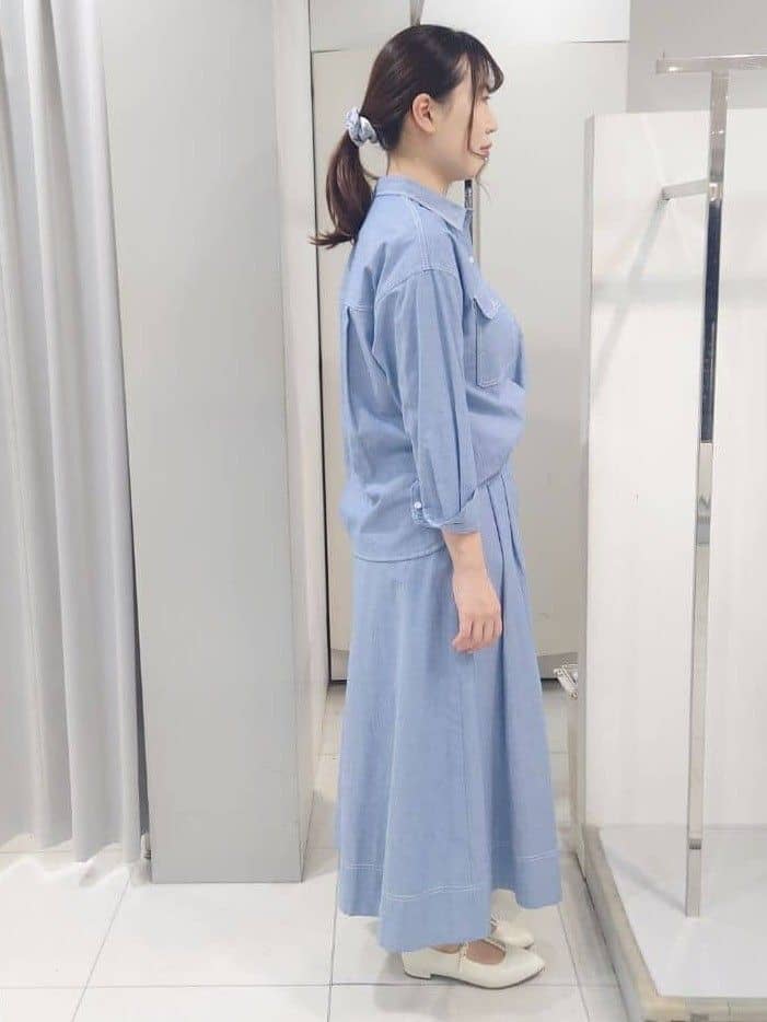 AZUSAさんの「Reflect｜【羽織にも◎】ダンガリーシャツ」を使ったコーディネート