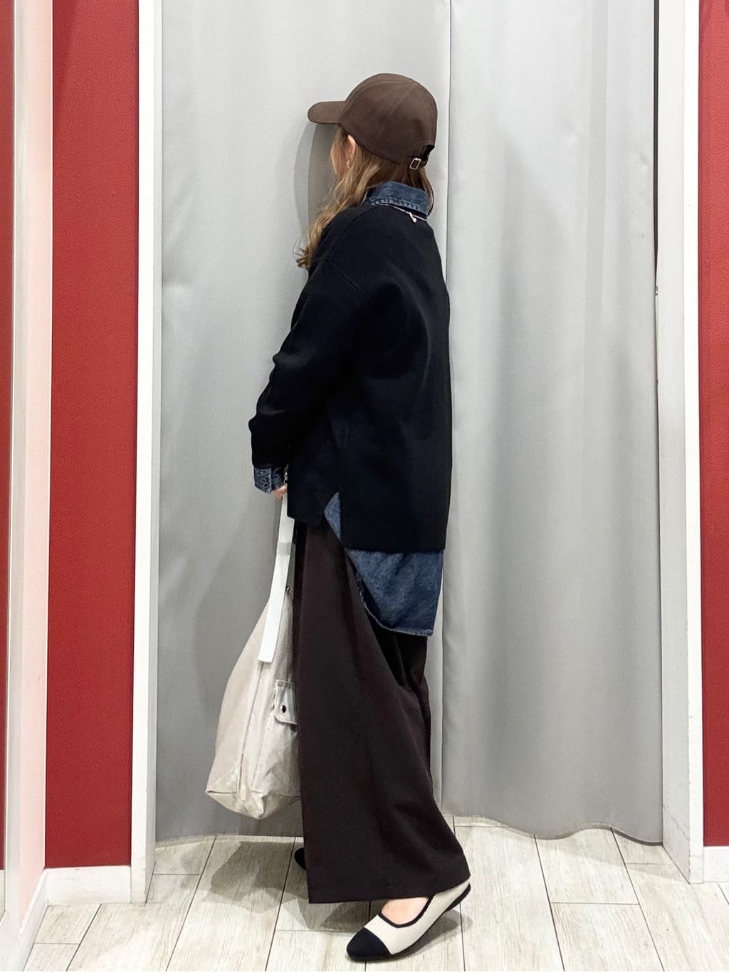 shioさんの「SHOO･LA･RUE｜【NEW/22.5㎝-24.5㎝】洗えてサラサラ ニットパンプス」を使ったコーディネート