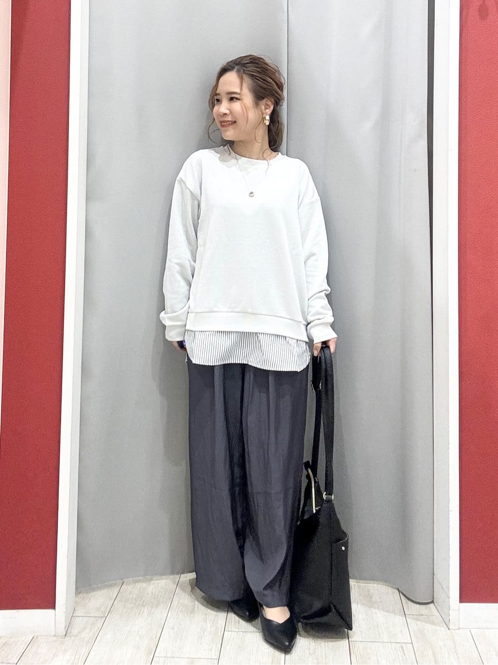 shioさんの「SHOO･LA･RUE｜【S-LL】サッと羽織れてきれい見え　フラップポケット ノーカラーブルゾン」を使ったコーディネート