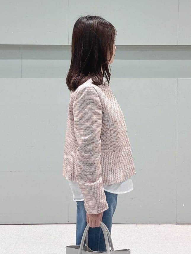makiさんの「UNTITLED｜【洗える/レイヤードTシャツ】ラウンドテールジャージプルオーバー」を使ったコーディネート