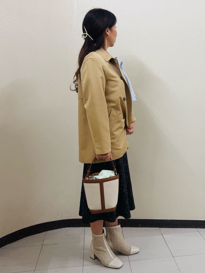 ⭐︎Eimi⭐︎さんの「Reflect｜【オン・オフ着回しやすい◎】ダブルブレストジャケット」を使ったコーディネート