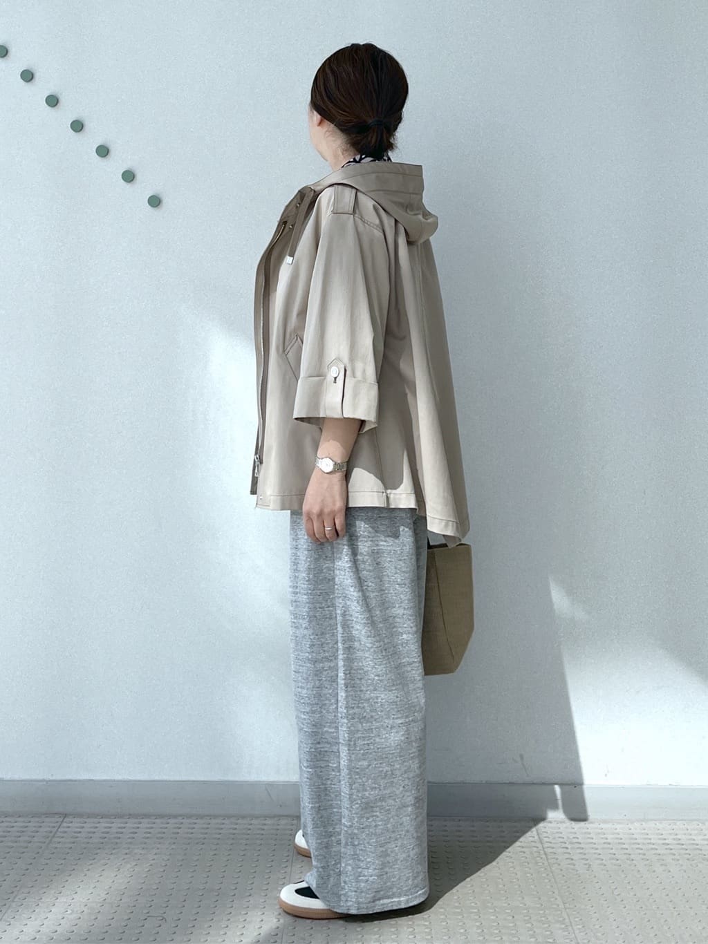 Soeさんの「DRESSTERIOR｜【セットアップ可/ウォッシャブル】ストレッチ裏毛ハーフスリーブプルオーバー」を使ったコーディネート