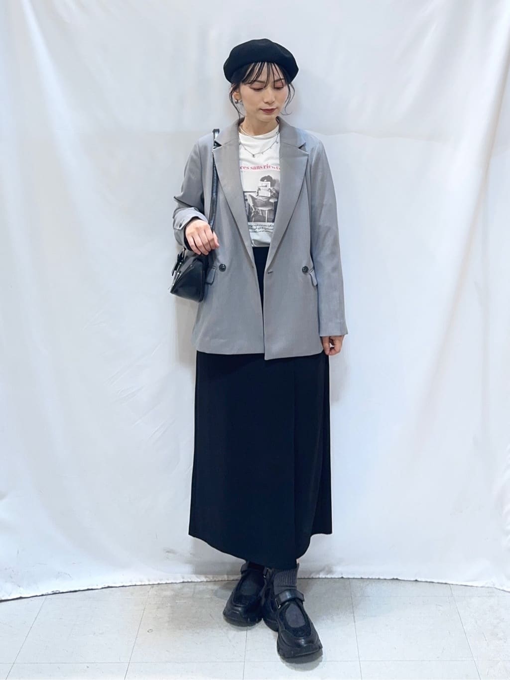 𝐇𝐢𝐫𝐨𝐦𝐢さんの「SHOO･LA･RUE｜【洗濯機可/イージーケア/UV】オンオフ使える　ゆったりダブルジャケット」を使ったコーディネート