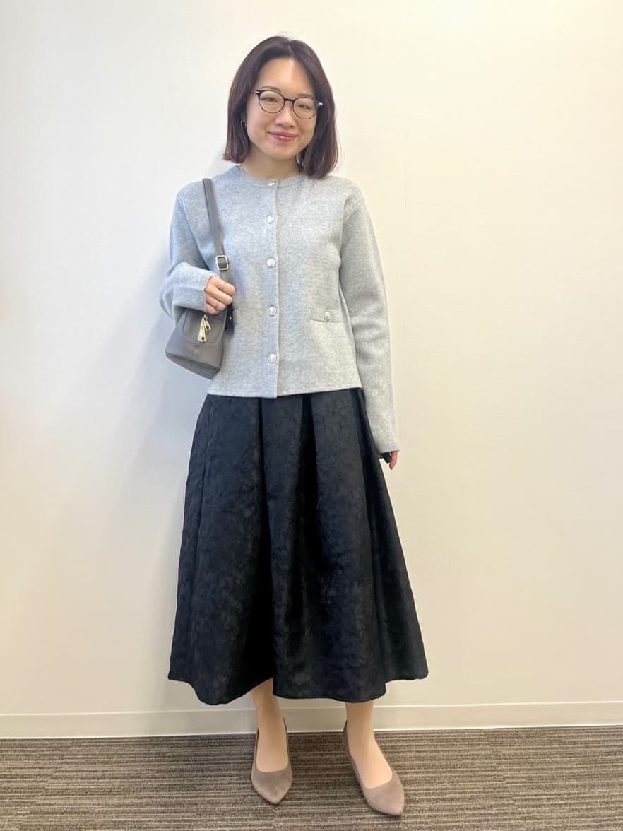 saoriさんの「【花粉防止／手洗い可】ニットジャケット」を使ったコーディネート