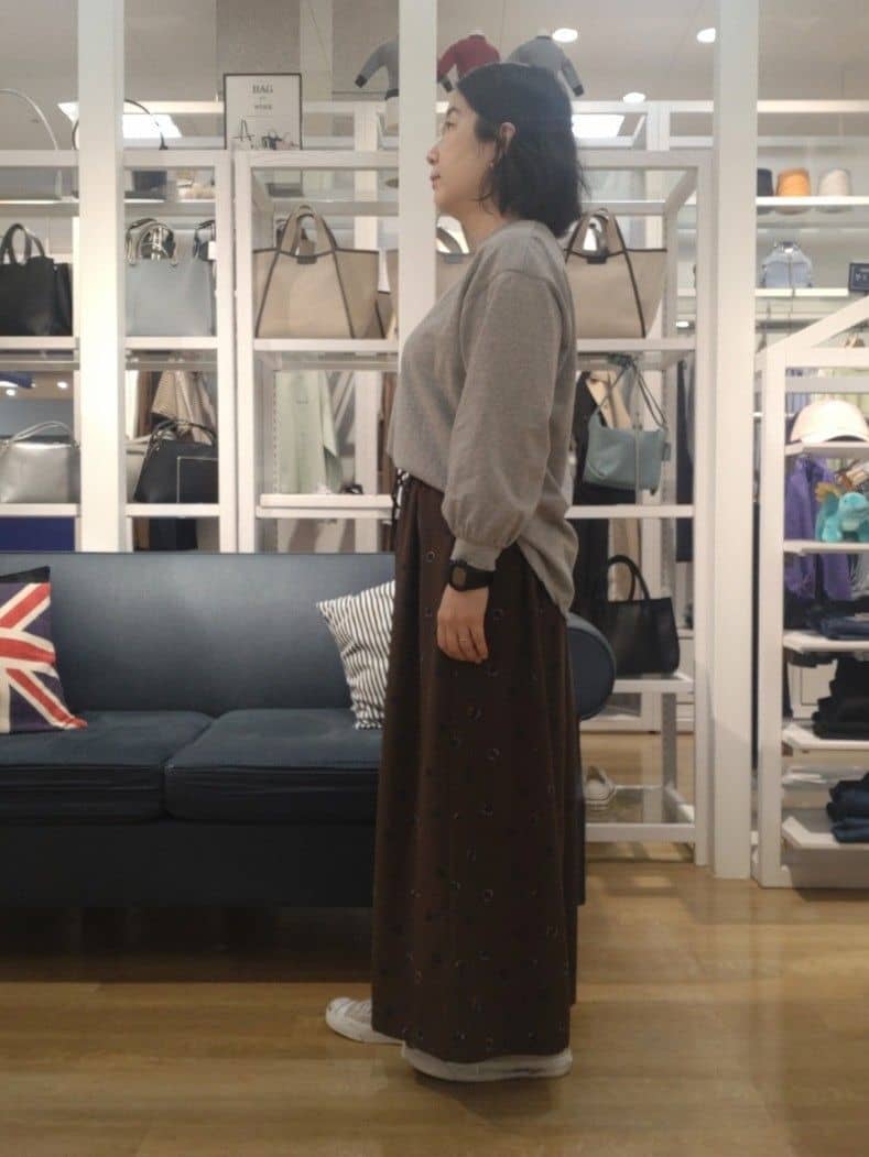 kaiさんの「Dessin｜【360度可愛い・洗える】バックヘンリーカットソー」を使ったコーディネート