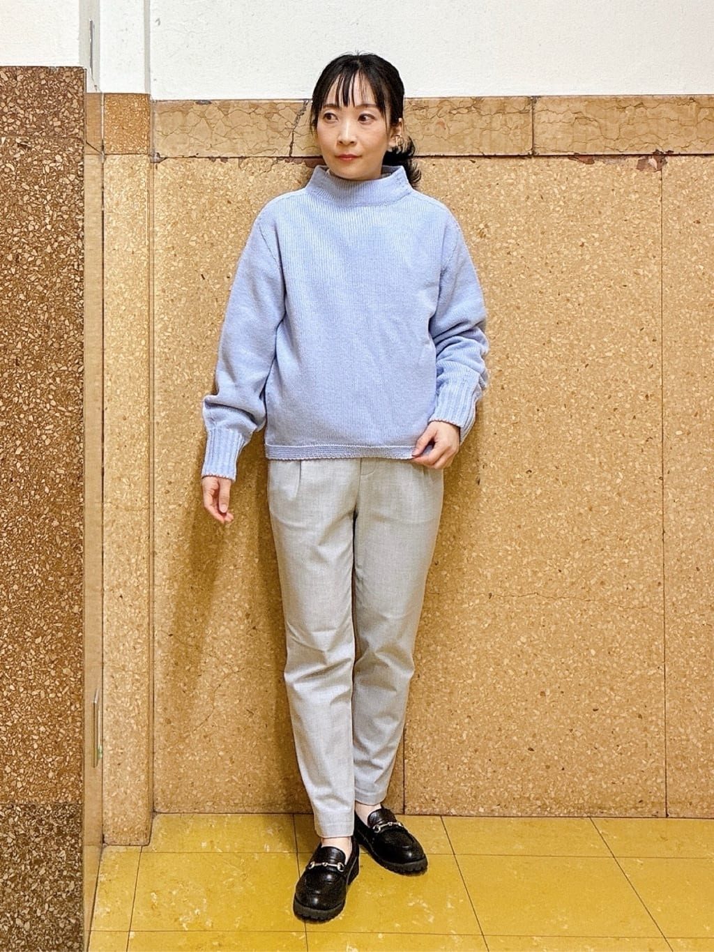 hattoriさんの「INDIVI｜【洗える／裏起毛】ストレッチウォームパンツ」を使ったコーディネート