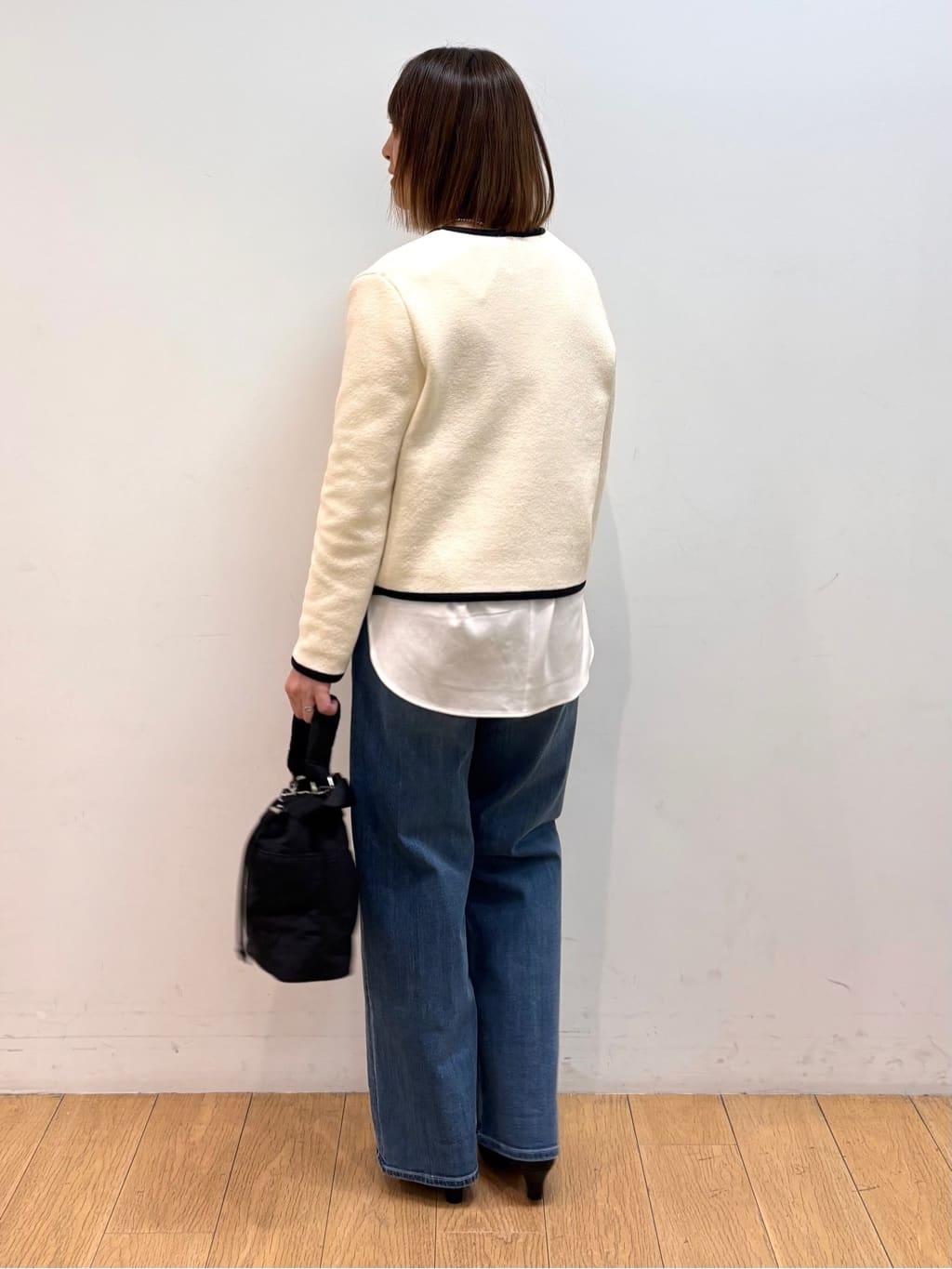 mikkoさんの「INDIVI｜【軽量】ブークレジャケット ニットカーディガン」を使ったコーディネート