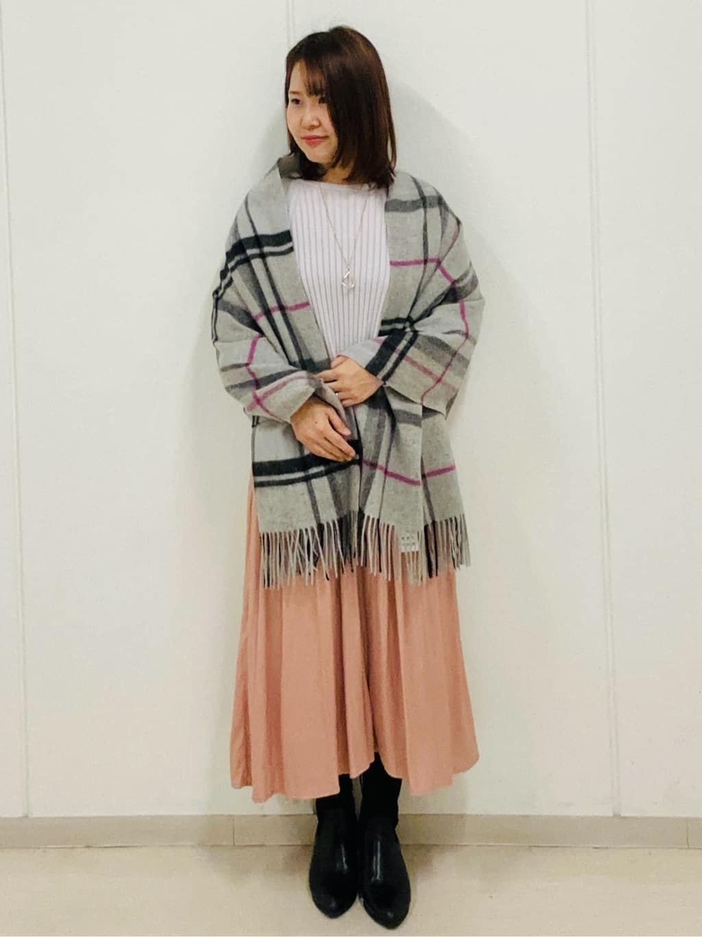 haseさんの「Reflect｜【ゆったり着られる◎】ワイドリブニットプルオーバー」を使ったコーディネート