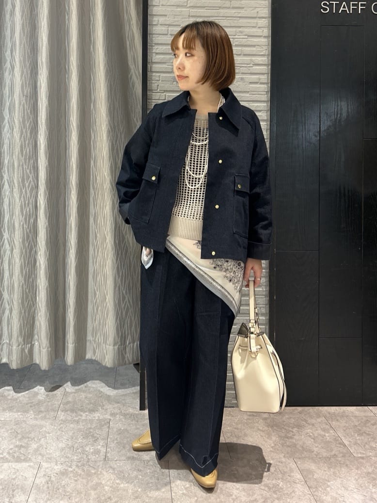 ga_riさんの「THE SHOP TK｜大人かっこいい 軽やかデニム＆チノブルゾン」を使ったコーディネート
