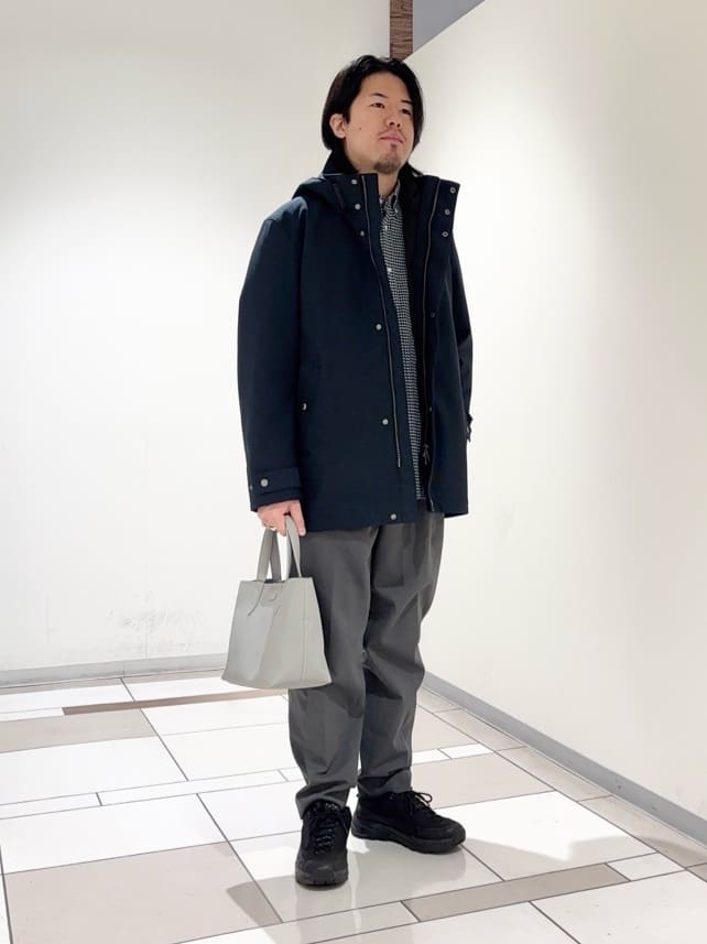及川さんの「TAKEO KIKUCHI｜【3WAY】ドビー ダウンライナー付ブルゾン」を使ったコーディネート