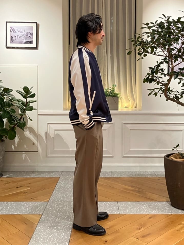 junyaさんの「DRESSTERIOR｜【ウォッシャブル】サイドゴア ワンタックワイドパンツ」を使ったコーディネート