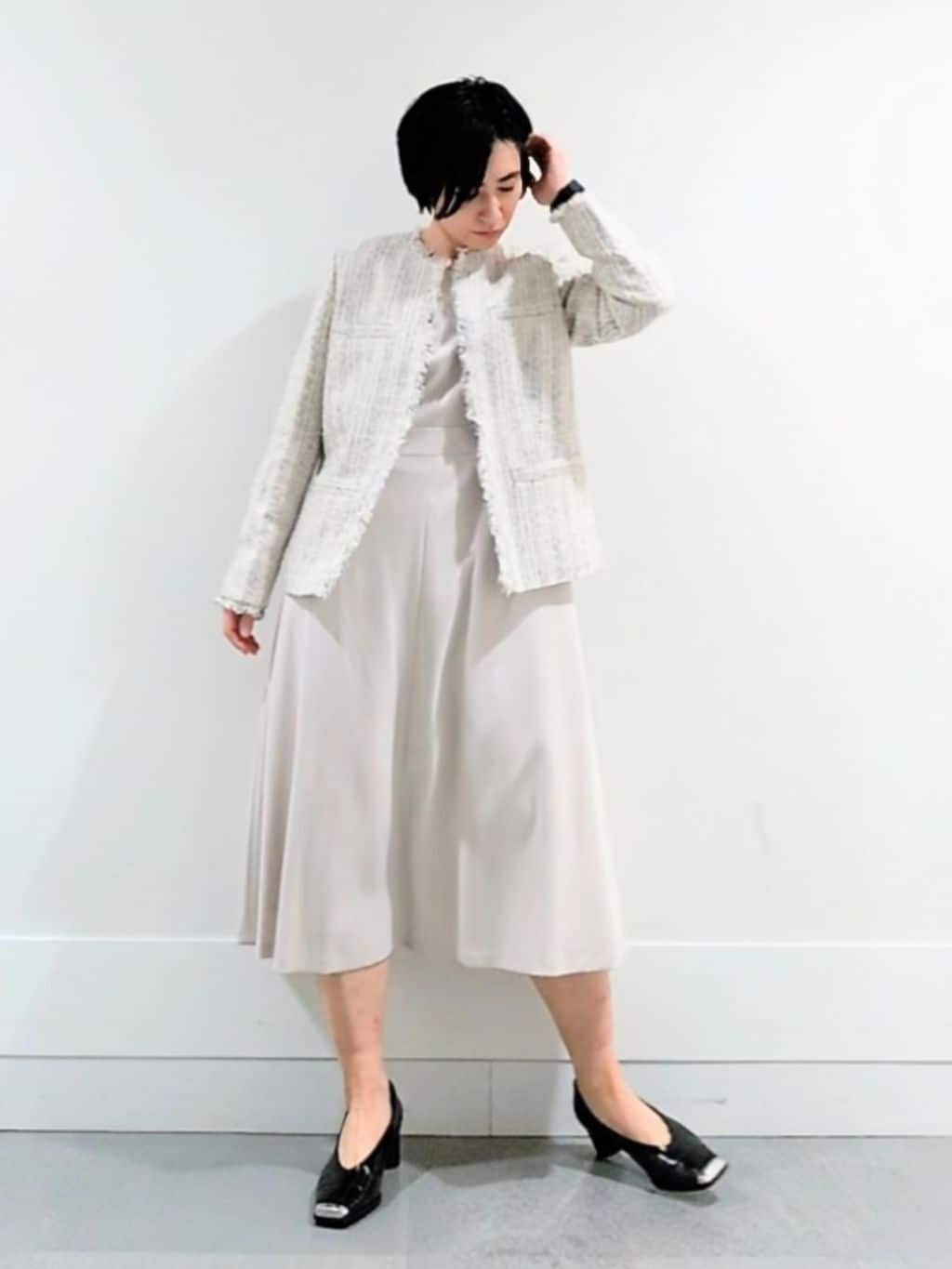 ミズタさんの「UNTITLED｜【仕事着/スーツ】ファンシーツイード ジャケット」を使ったコーディネート