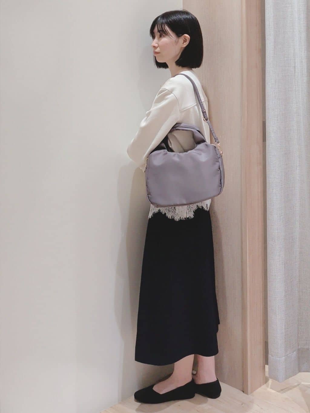 Yuiさんの「grove｜裾アソートペプラムカットソー」を使ったコーディネート