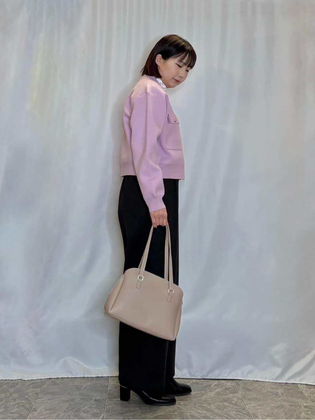 ネリさんの「SHOO･LA･RUE｜【洗濯機可/S-LL】1枚でも羽織りでも 華やか上品カーデ」を使ったコーディネート