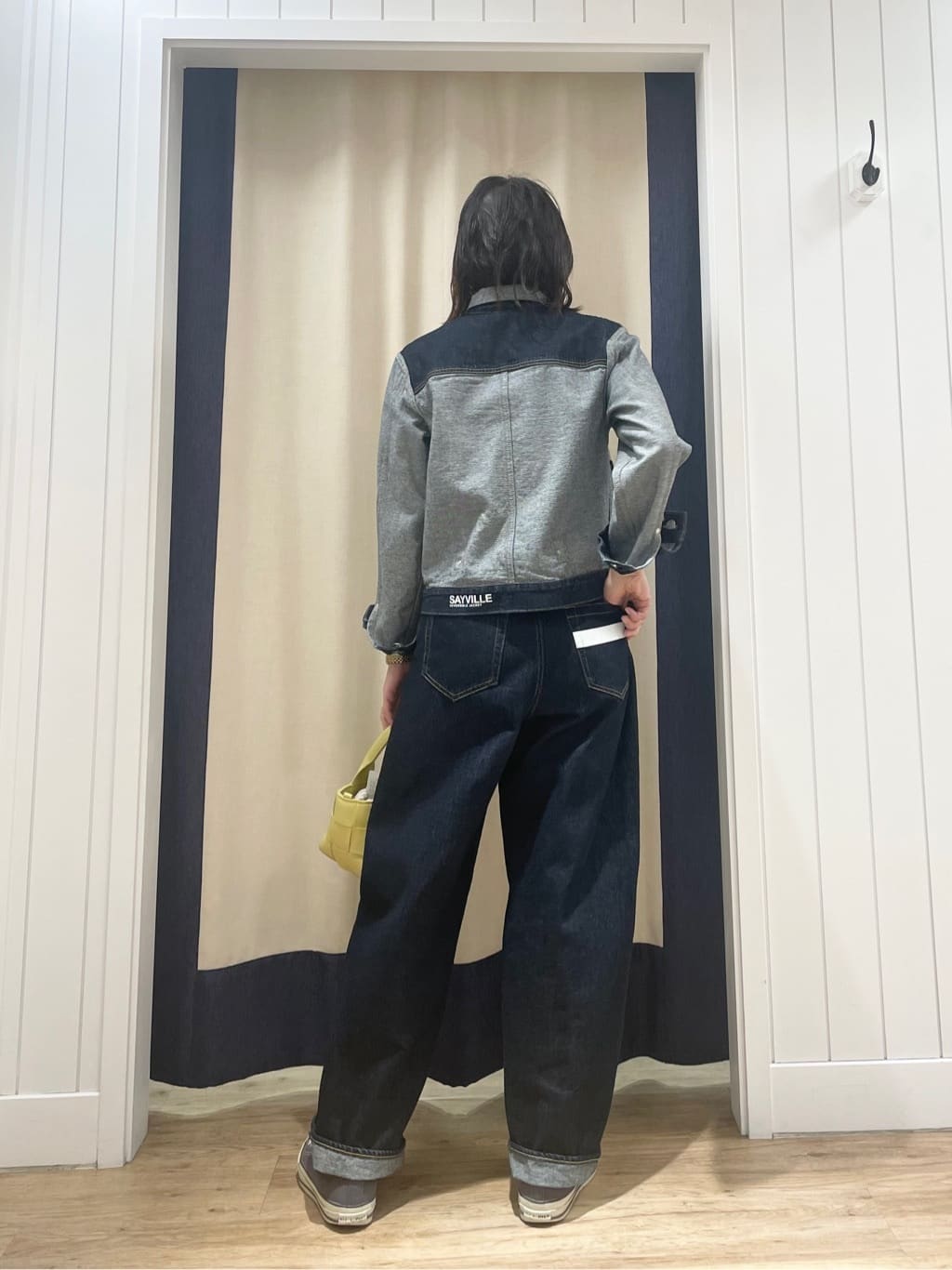 ISOさんの「Dessin｜【ユニセックス/2WAY】リバーシブルデニムジャケット」を使ったコーディネート