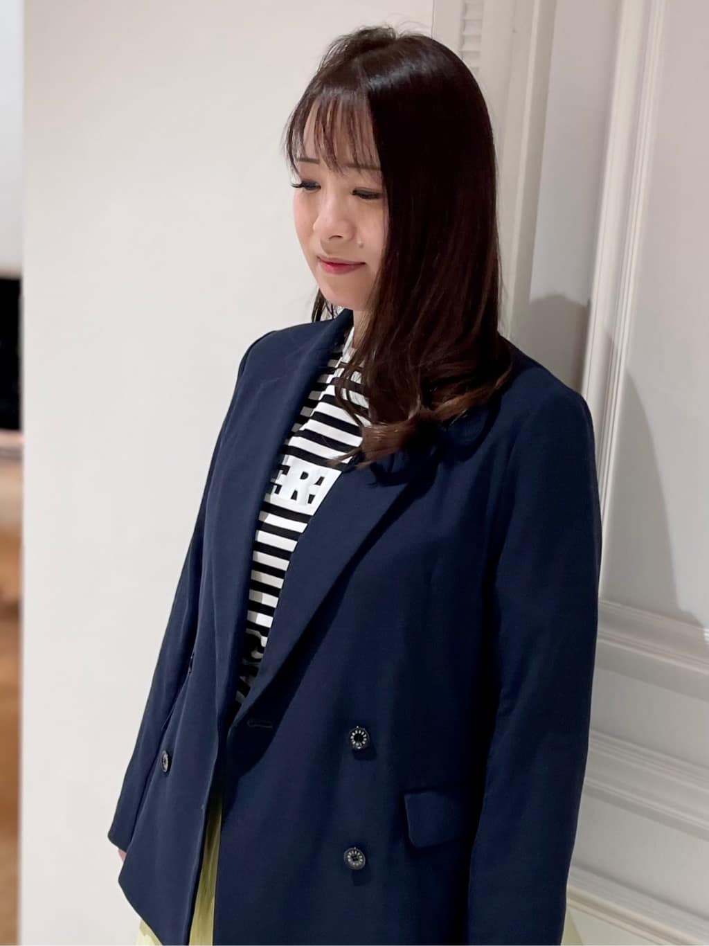 minowaさんの「DRESSTERIOR｜【セットアップ可/吸水速乾/ウォッシャブル】リネンブレンドオックスダブルジャケット」を使ったコーディネート