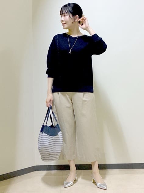  beni_gingerさんの「Reflect｜【パンツ合わせにぴったり◎】ゆったりオフボディニット」を使ったコーディネート