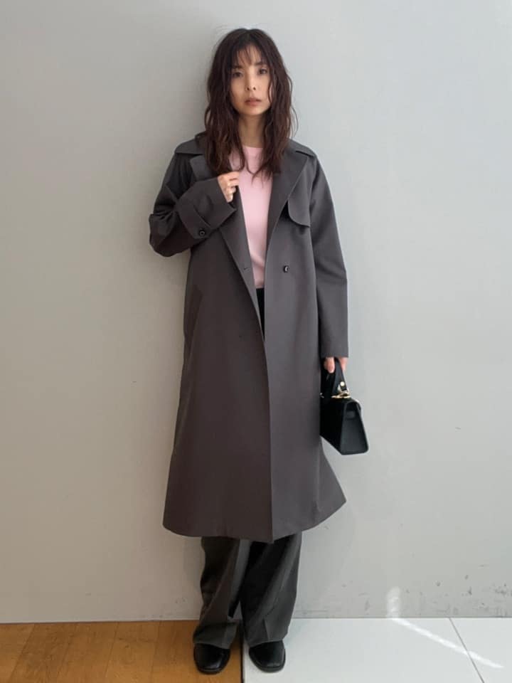 misaさんの「DRESSTERIOR｜【ウォッシャブル/美シルエット】ライト トレンチコート」を使ったコーディネート