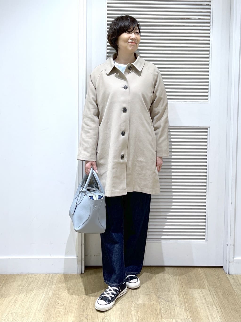 Miyazakiさんの「Dessin｜【体型カバー/レイヤード/洗える】ジョーゼットプルオーバーブラウス」を使ったコーディネート