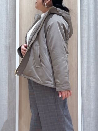 naoさんの「grove｜【名品アウター/3WAY・はっ水】ボアライナー付マウンテンパーカ」を使ったコーディネート