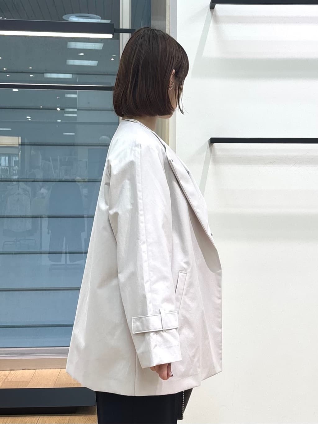 asamiさんの「INDIVI｜【洗える／凹凸編み】ジャカードニット」を使ったコーディネート