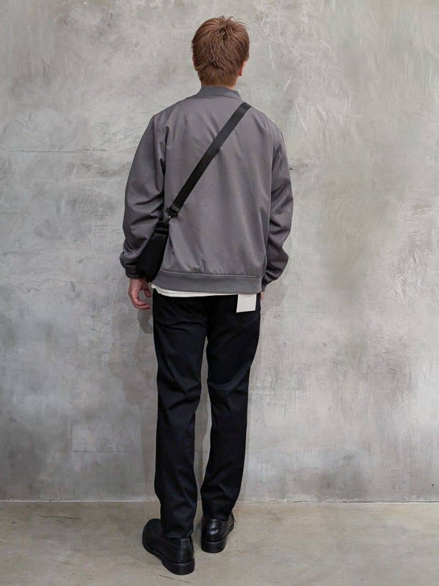 daiさんの「THE SHOP TK｜FLEX LINE ストレッチリブブルゾン　ストレッチ/防シワ/マシンウォッシャブル/セットアップ可」を使ったコーディネート