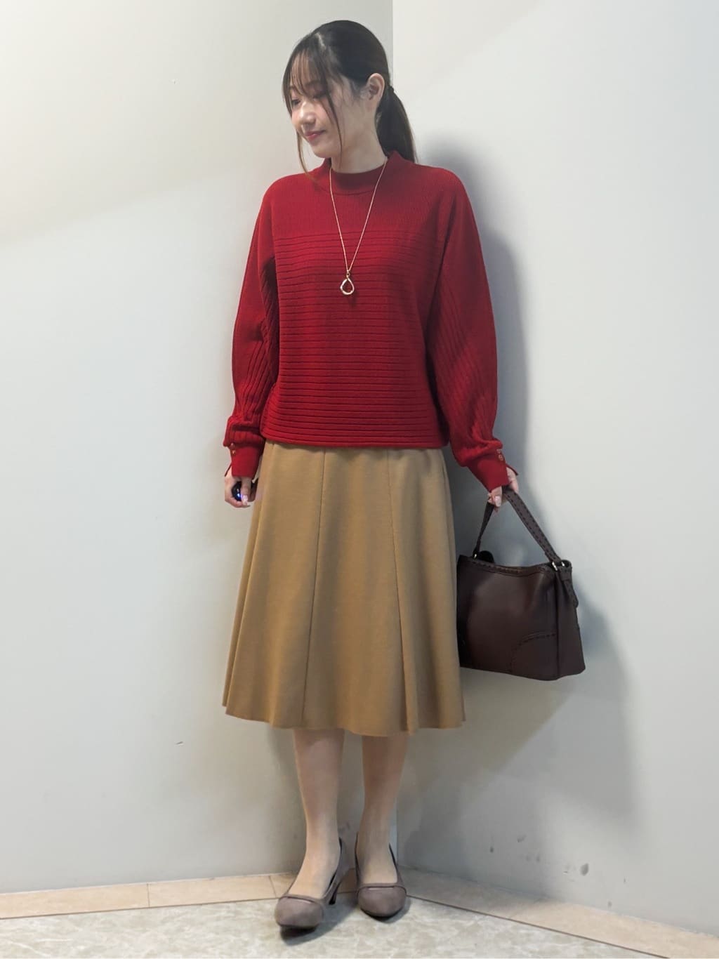 Sawaさんの「Reflect｜【SS-4Lサイズ／衿が顔に当たらない◎】スタンドネックミドルコート」を使ったコーディネート