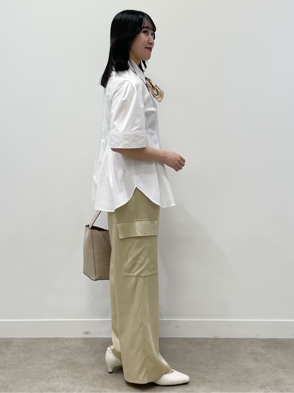 yukariさんの「Reflect｜ボリュームスリーブシャツブラウス」を使ったコーディネート