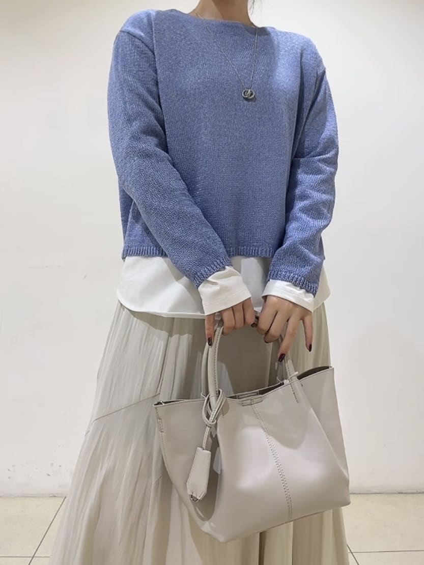 watanabeさんの「UNTITLED｜【洗える/レイヤードTシャツ】ラウンドテールジャージプルオーバー」を使ったコーディネート