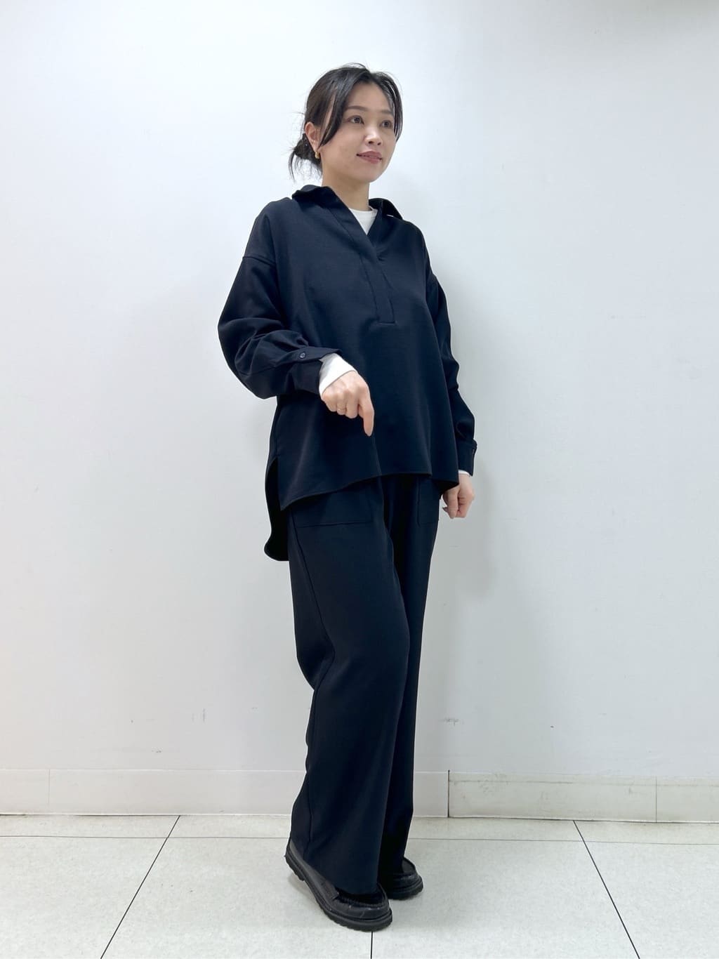 Kaiさんの「Dessin｜【2点セット・洗える】メランジツイルセットアップ」を使ったコーディネート