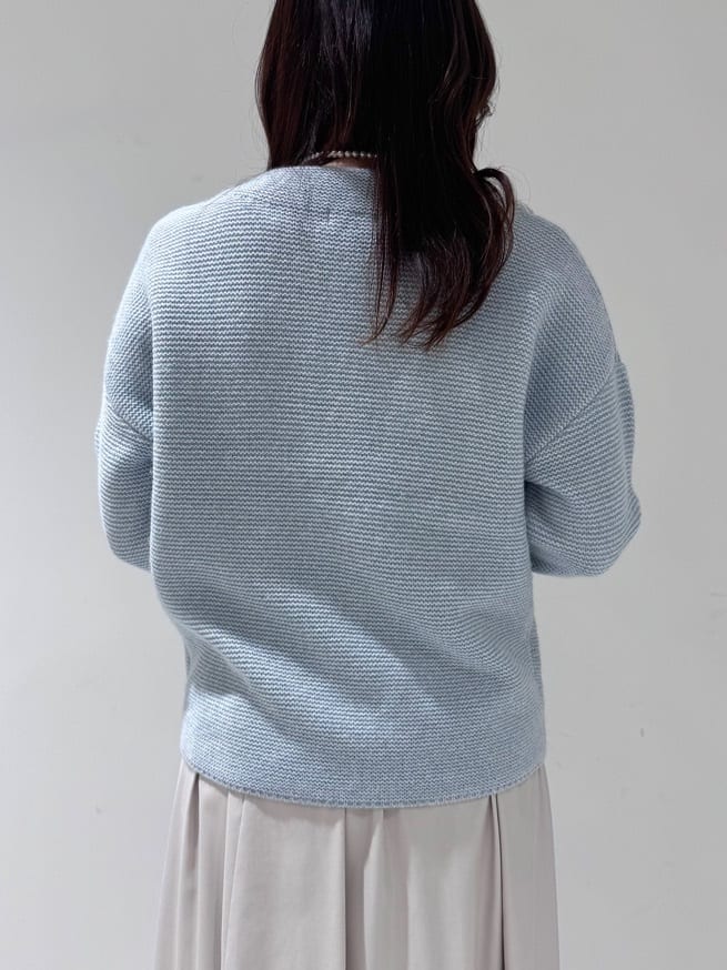 そんさんの「INDIVI｜【洗える／大人ラメ】カラーMIXボトルネックニット」を使ったコーディネート