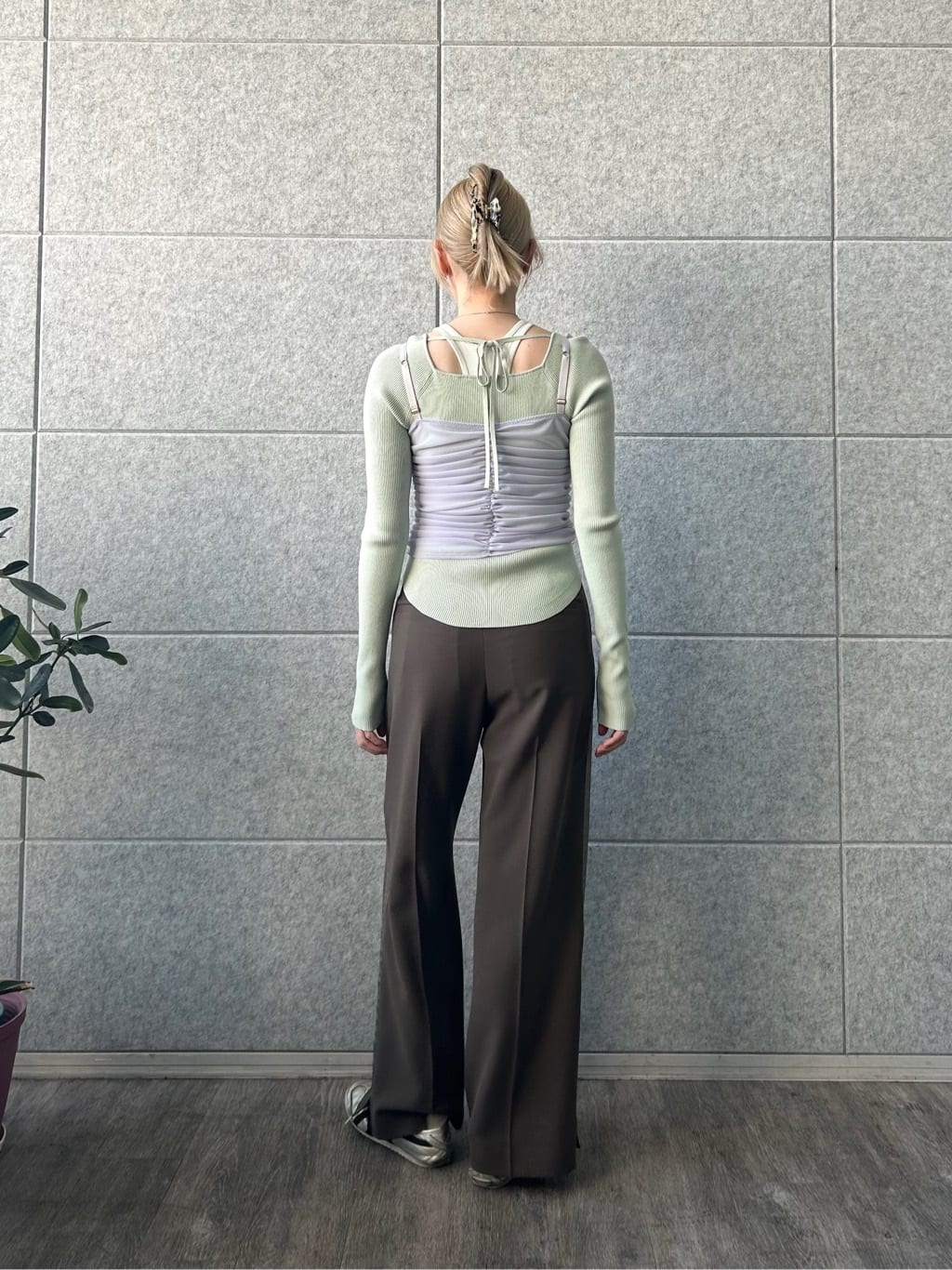 honoka Aさんの「CODE A｜organza shirring cami」を使ったコーディネート