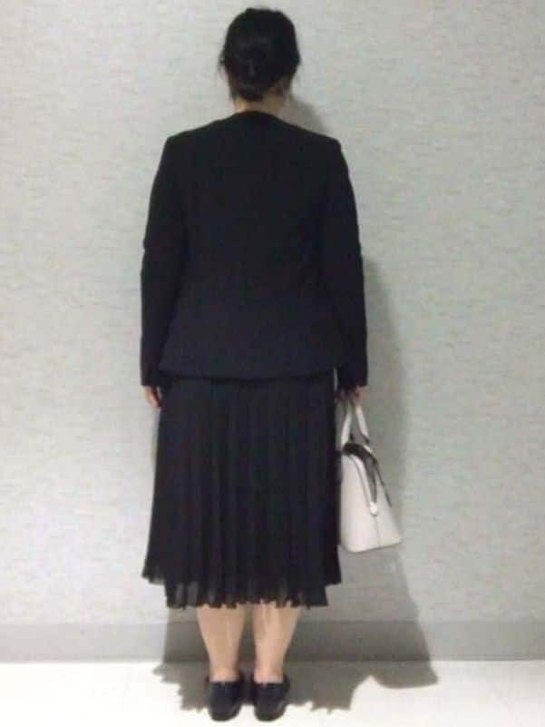 sakoさんの「Reflect｜【SS-4Lサイズ／通勤／セットアップ可】ノーカラージャケット」を使ったコーディネート
