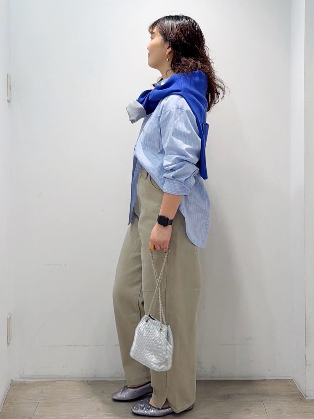 sumicaさんの「OPAQUE.CLIP｜スナップボタンニットカーディガン【洗濯機OK】」を使ったコーディネート