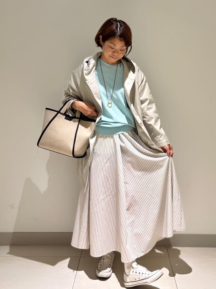 Haruさんの「Dessin｜【洗える】フードトレンチコート」を使ったコーディネート
