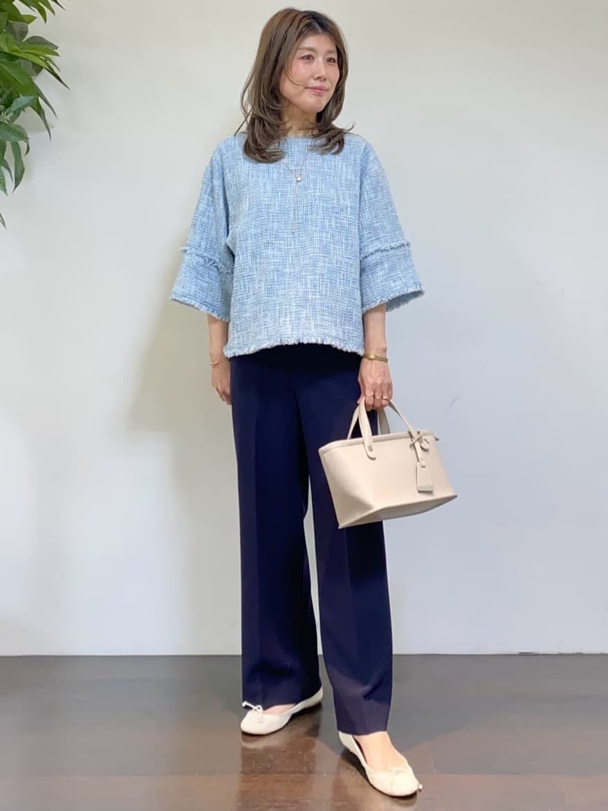 tomoさんの「UNTITLED｜【定番人気/はっ水/洗える】タスランショートトレンチコート」を使ったコーディネート