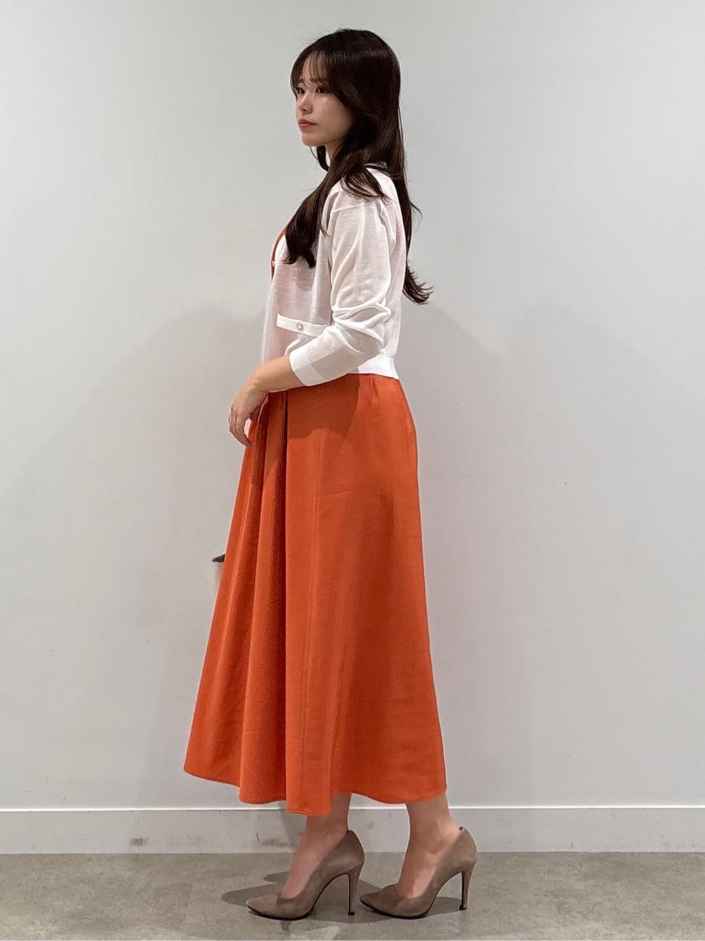 MISAKIさんの「COUP DE CHANCE｜【手洗い可／日本製】ノースリーブフレアワンピース」を使ったコーディネート