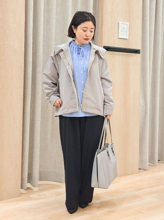 ふるさんの「grove｜フリルカラーリボンブラウス」を使ったコーディネート
