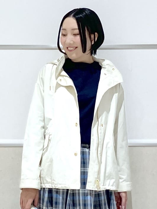 eriko さんの「Dessin｜【撥水/2WAY】フーディーブルゾン」を使ったコーディネート