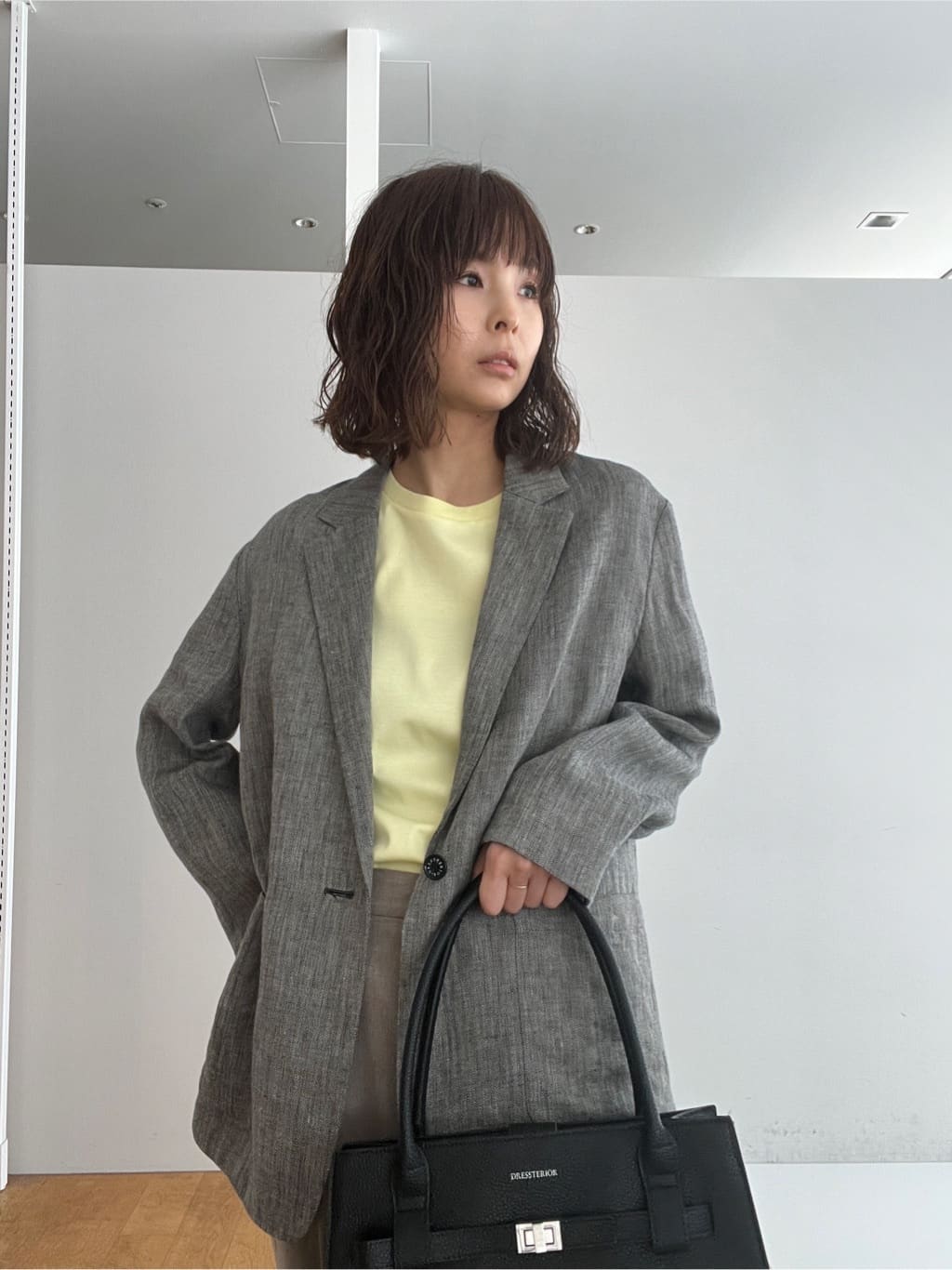 misaさんの「DRESSTERIOR｜◆ウォッシャブルコットンカシミヤプルオーバーニット」を使ったコーディネート