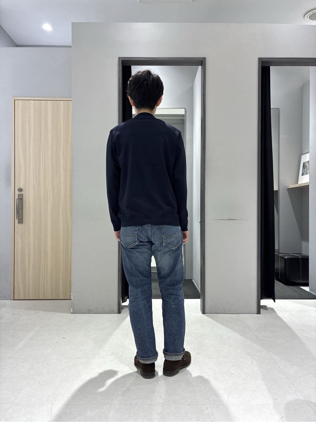 わいずみさんの「TAKEO KIKUCHI｜モックネック 鹿の子 ニット プルオーバー」を使ったコーディネート