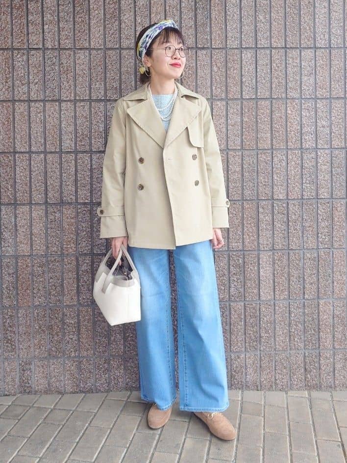MUTSUKOさんの「UNTITLED｜◆【洗える】ツイードドルマンブラウス」を使ったコーディネート