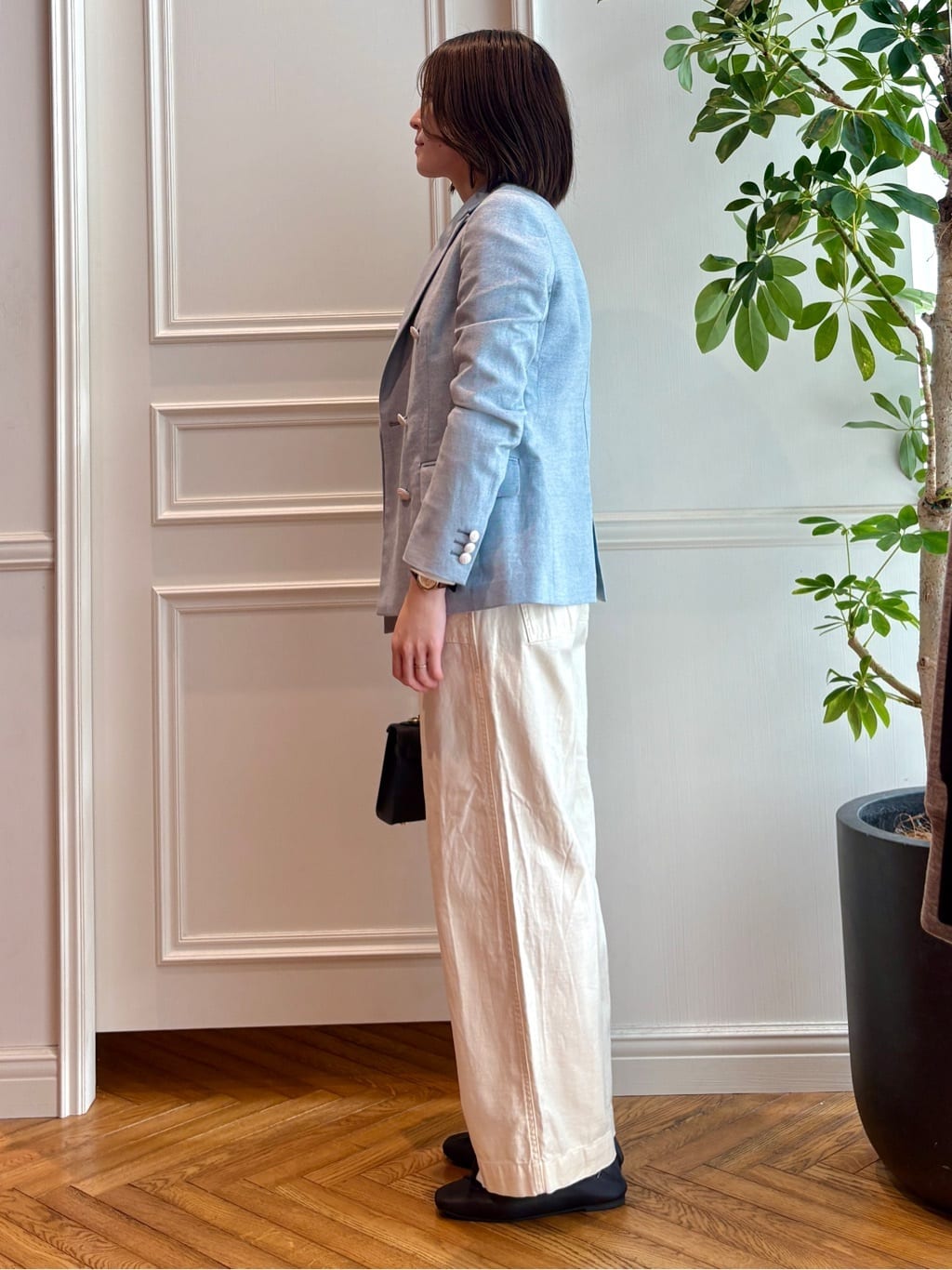 nakaoさんの「DRESSTERIOR｜◆【ウォッシャブル】コットンフルニードルボーダーニット」を使ったコーディネート