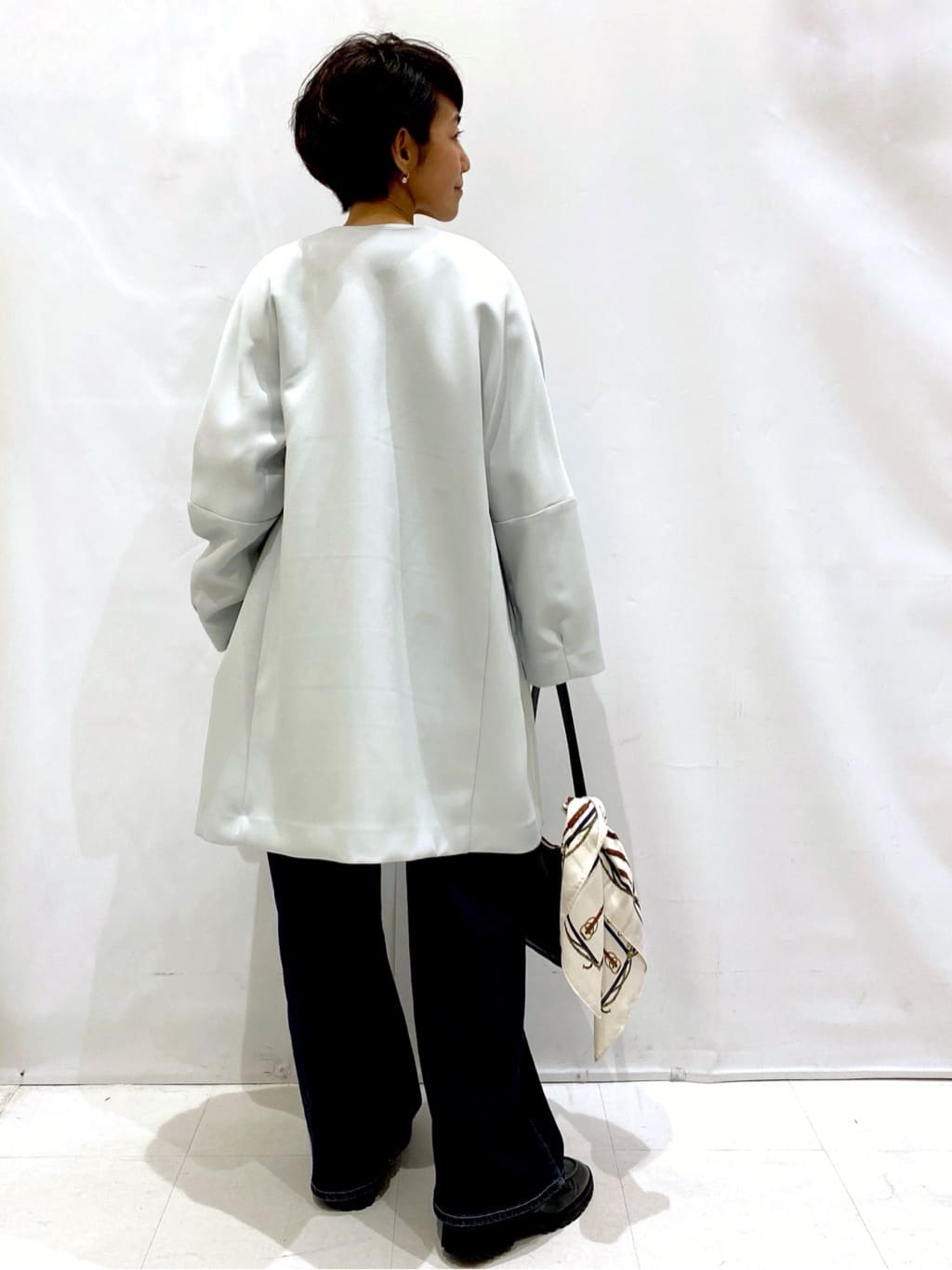 Bonさんの「OPAQUE.CLIP｜フォルムスリーブミドルコート【洗濯機OK】」を使ったコーディネート