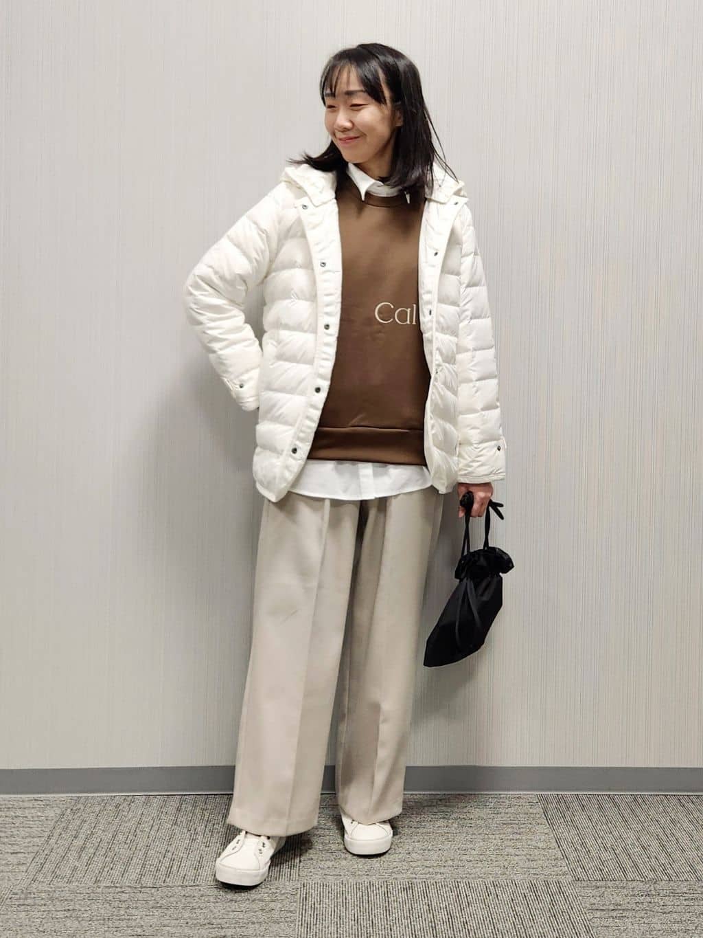 naraさんの「Dessin｜【撥水・2WAY】ミュラーダウンコートミドル丈」を使ったコーディネート