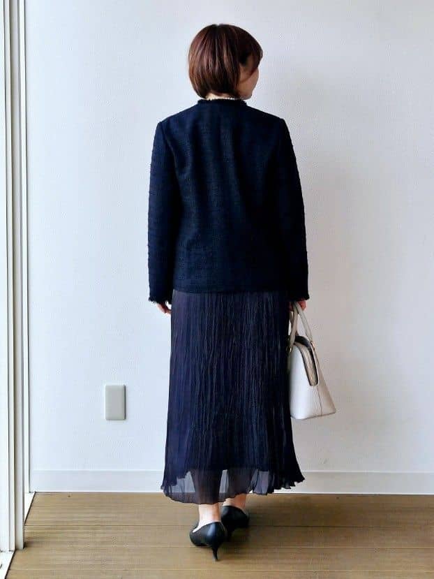 やじまさんの「UNTITLED｜【仕事着/スーツ】ファンシーツイード ジャケット」を使ったコーディネート