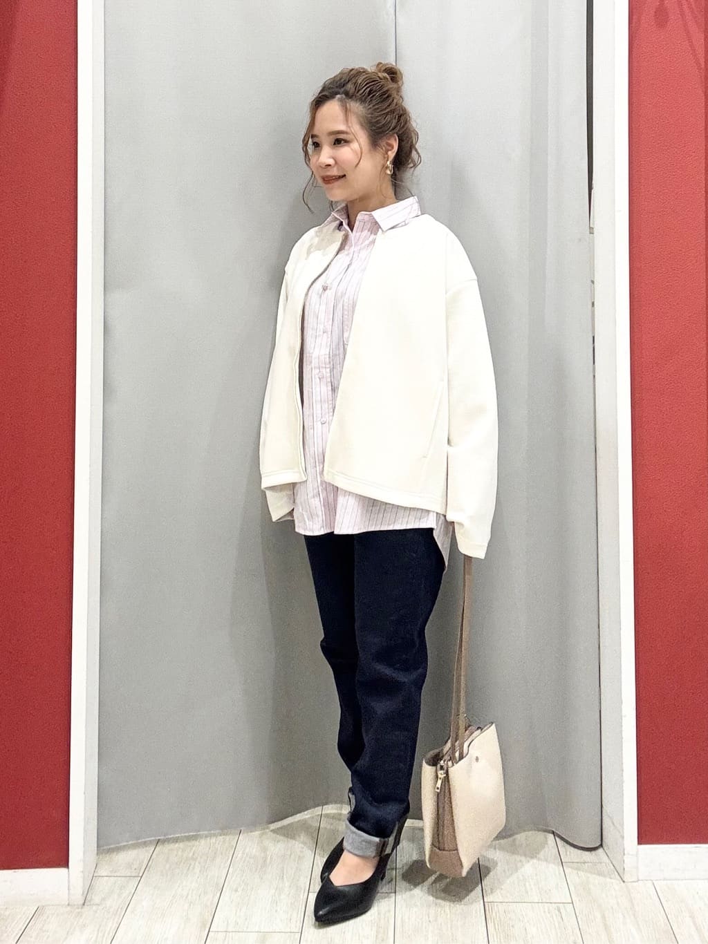 shioさんの「SHOO･LA･RUE｜【SHOO・LA・RUE DENIM】毎日使いたくなる ストレッチデニムスキニーパンツ」を使ったコーディネート